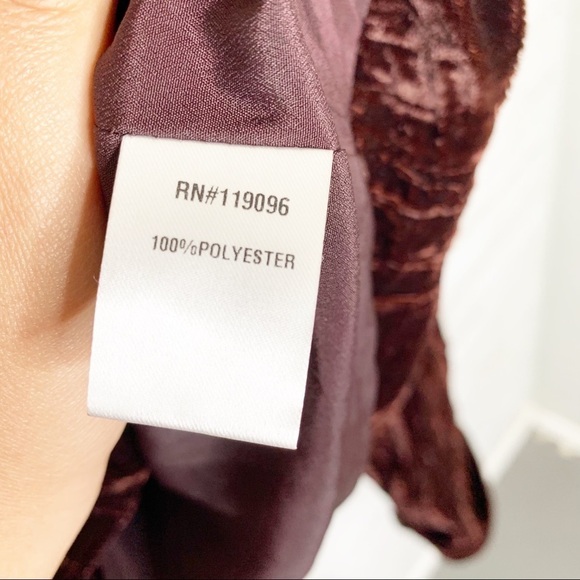 Revolve Nightcap Sgt. Breasted Maroon Velvet Blazer - Picture 11 of 14